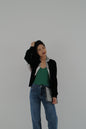 Crew-neck Cardigan (Black)