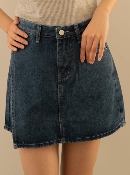 Denim Skort