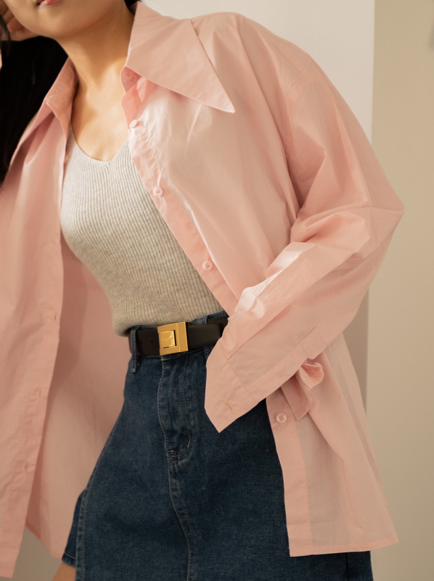 Pink Oversized Shirt